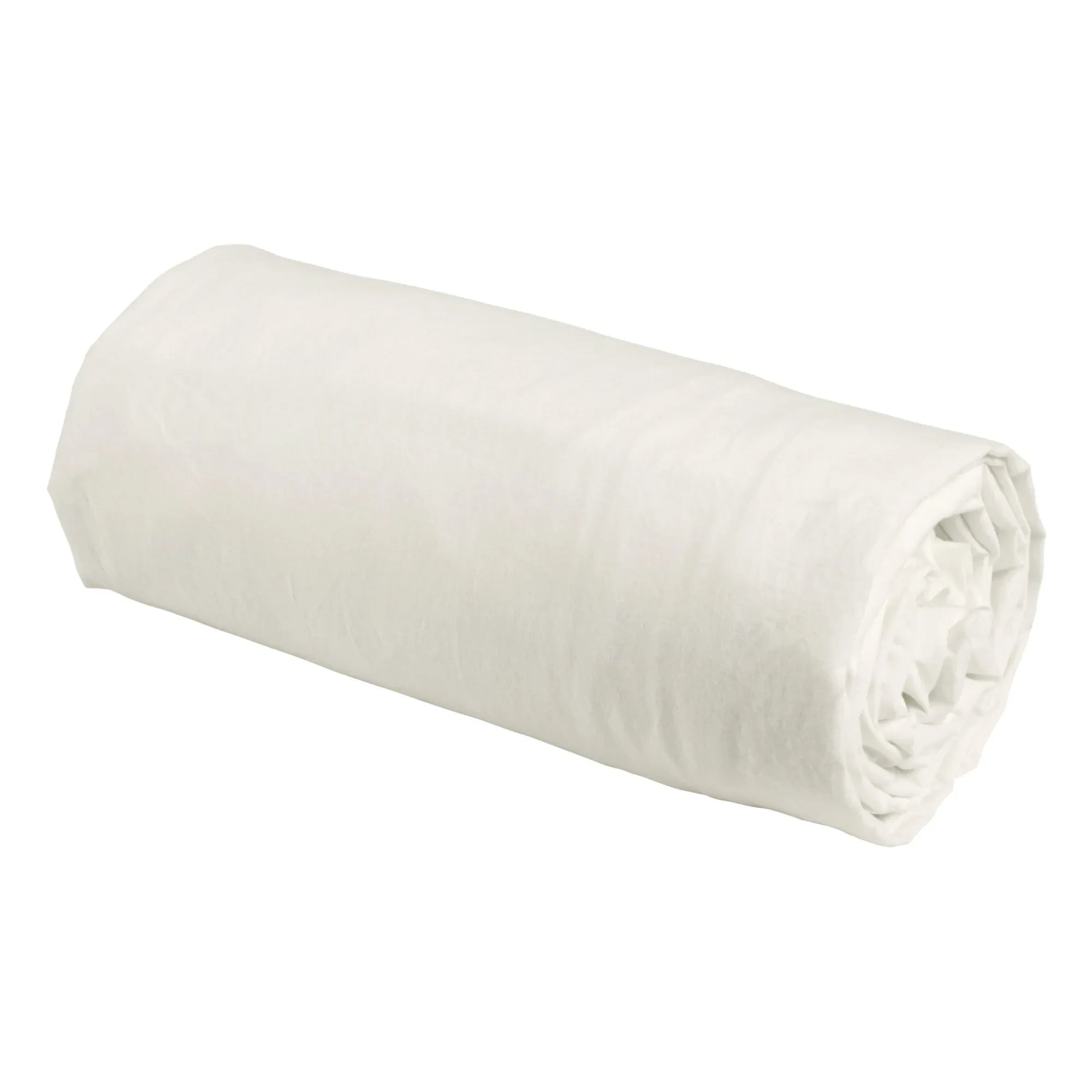 La cerise sur le gâteau - Organic Cotton Celeste Elastic Fitted Sheet | White