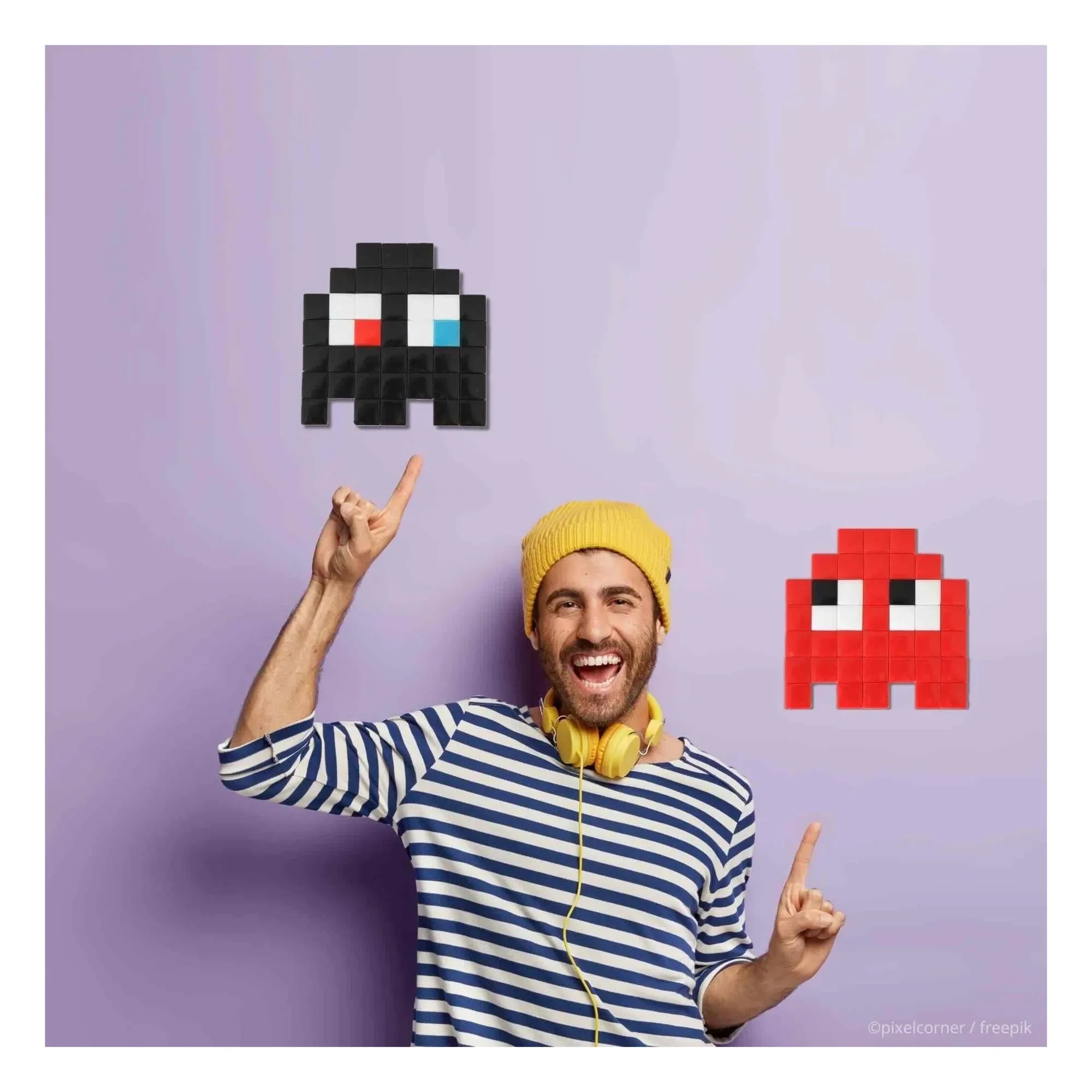 Pixel Corner - Pixel Art Kiti - Küçük Uzaylı | Siyah