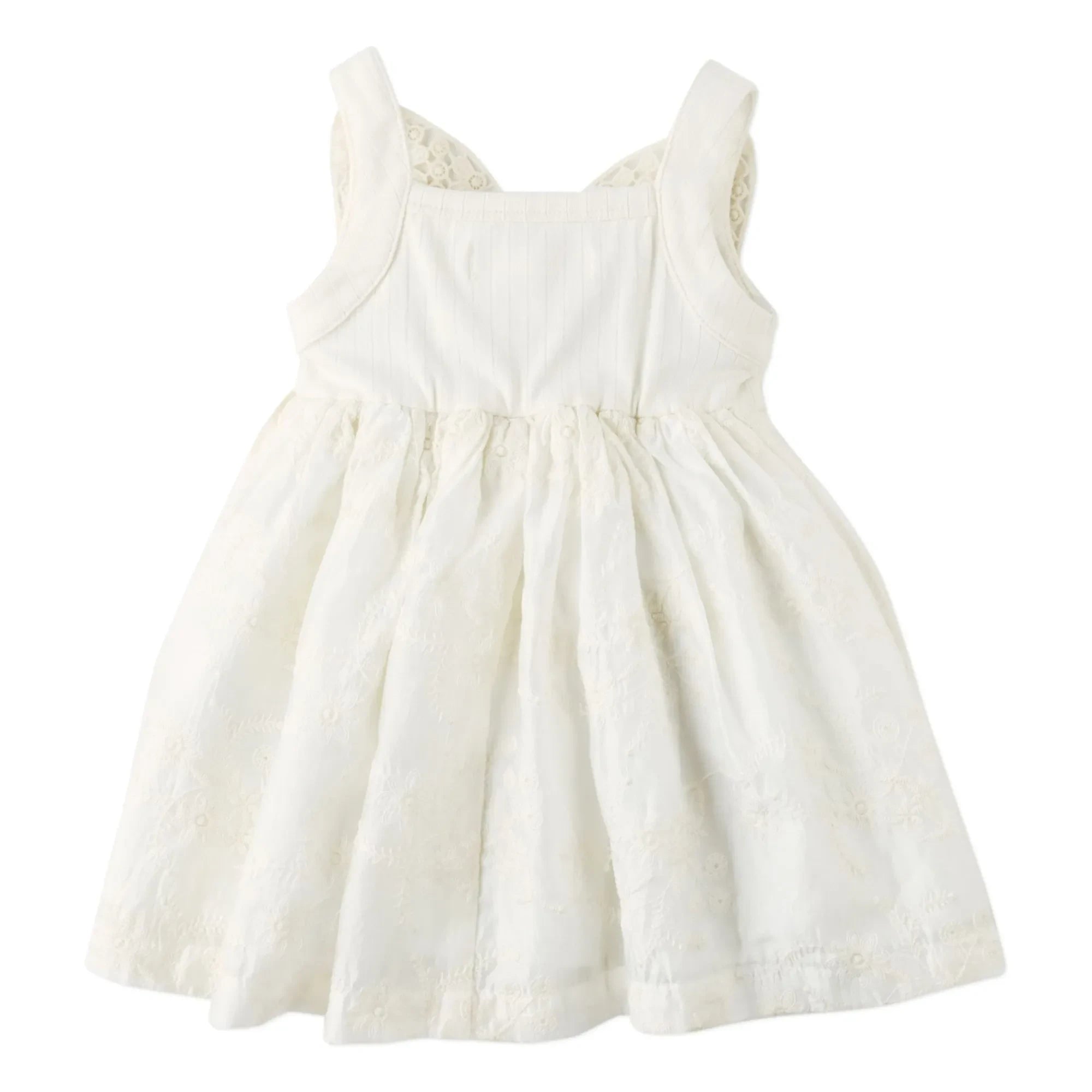 Gingersnaps - Gabrielle Embroidered Dress | White