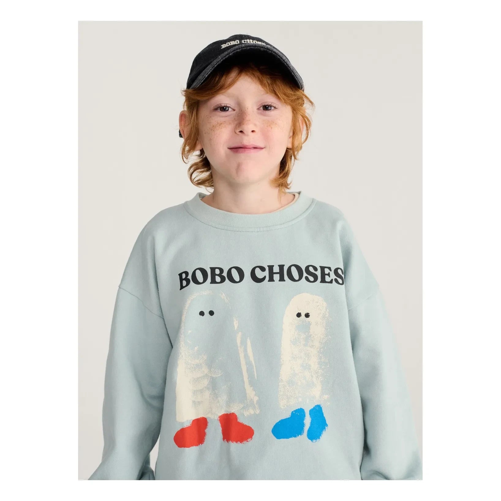 Bobo Choses - Bobo Choses organic cotton ghost sweatshirt | Light Blue