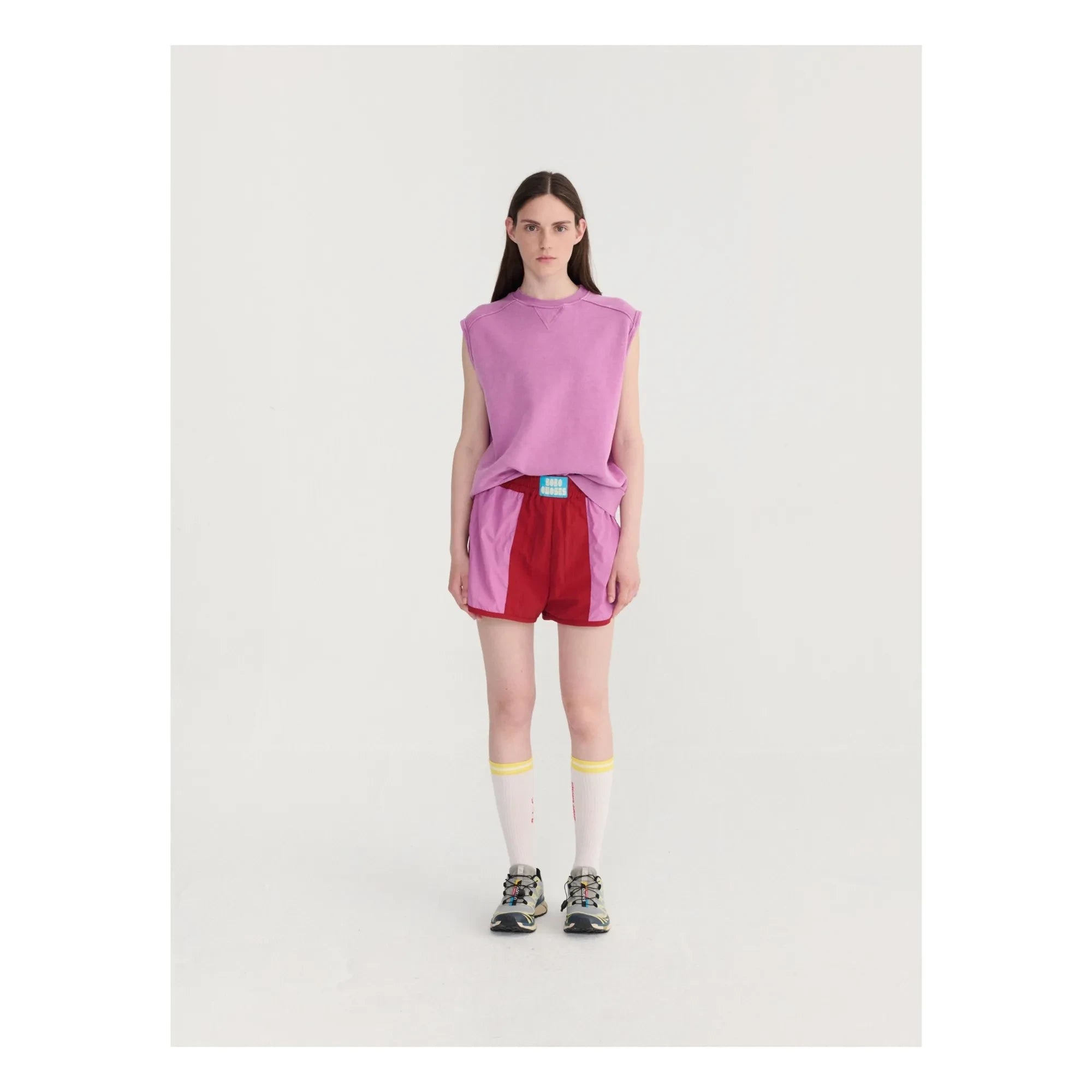 Bobo Choses - Kurze Farbblock-Shorts | Rot