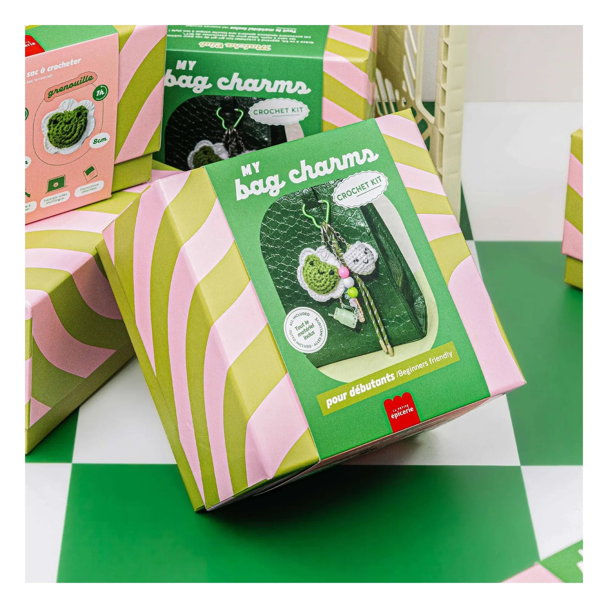 La Petite Épicerie – Häkel-Charm-Set – Matcha Club
