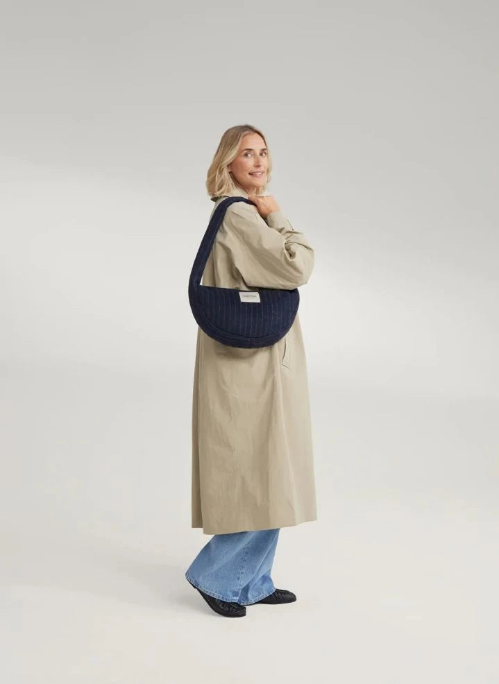 Studio Noos - Flannel shoulder bag | Navy