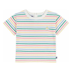 Petit Bateau - Çizgili Ice Tişört | Beyaz