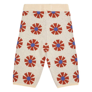 Bobo Choses - Organic Cotton Jacquard Knit Pants | Beige