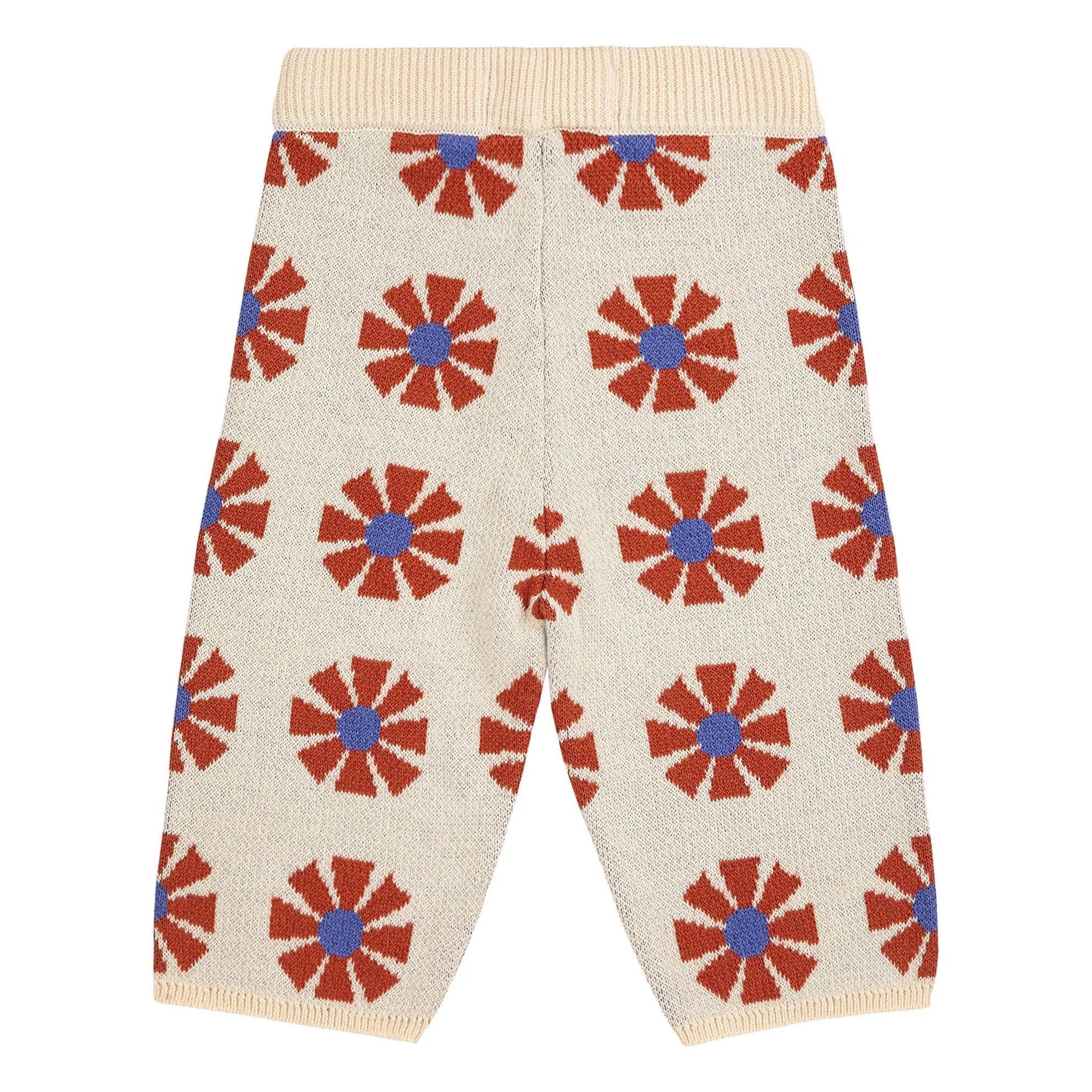 Bobo Choses - Organic Cotton Jacquard Knit Pants | Beige