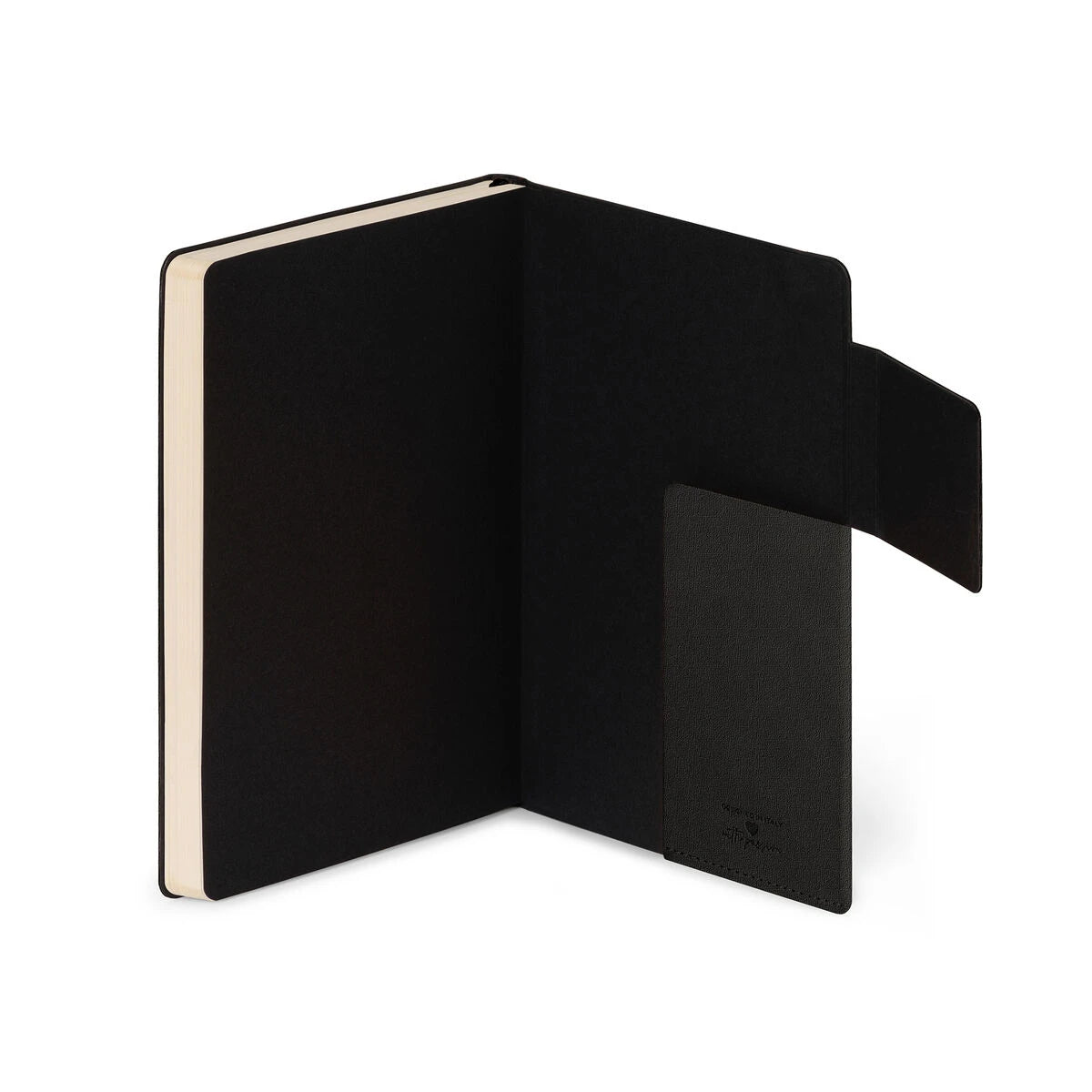 Legami - Liniertes Notizbuch mit monochromem weichen Einband - Black Suit - My Defter