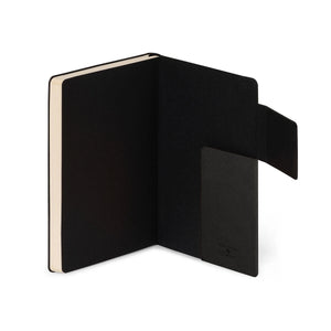 Legami - Liniertes Notizbuch mit monochromem weichen Einband - Black Suit - My Defter