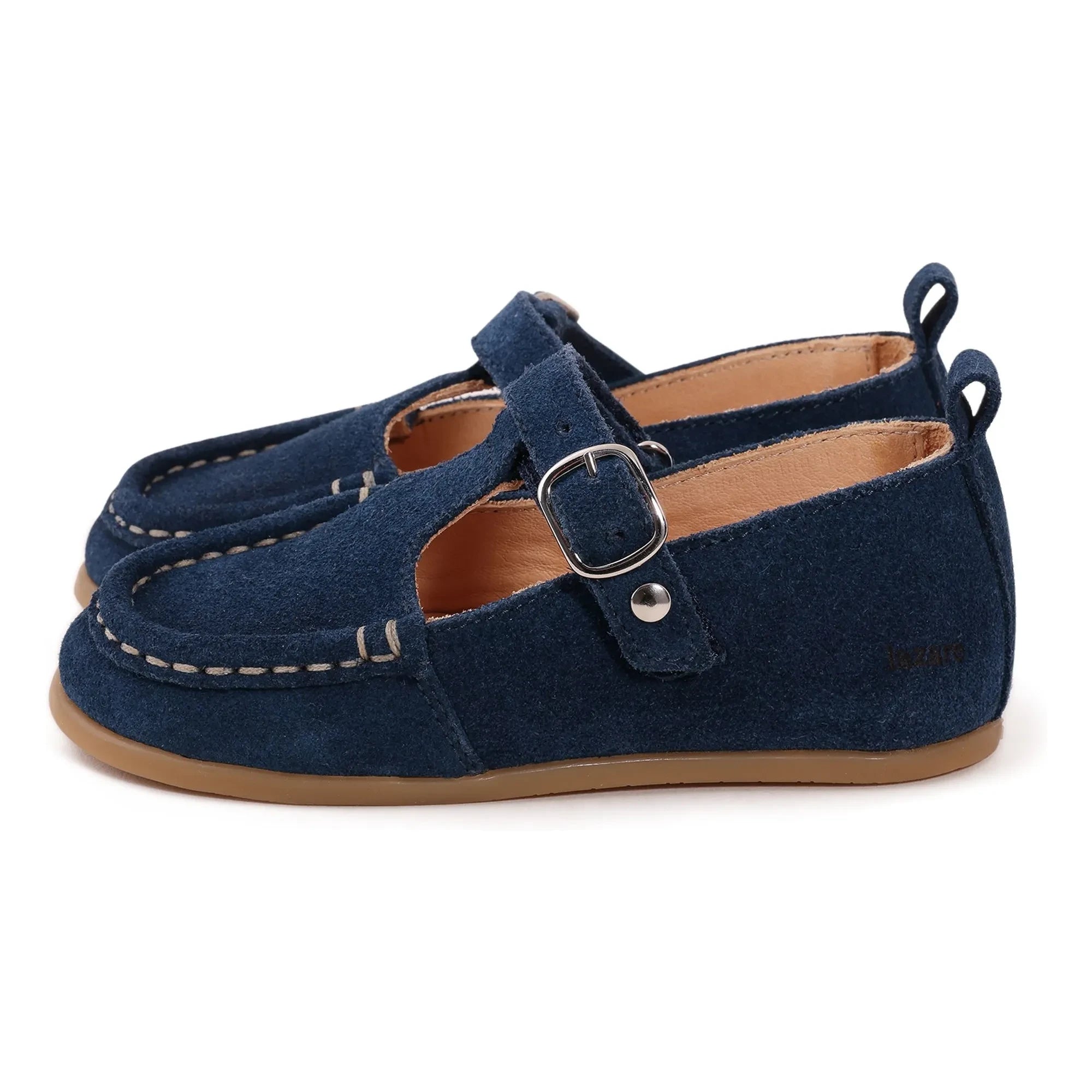 Lazare - Olive Suede for Babies | Navy Blue