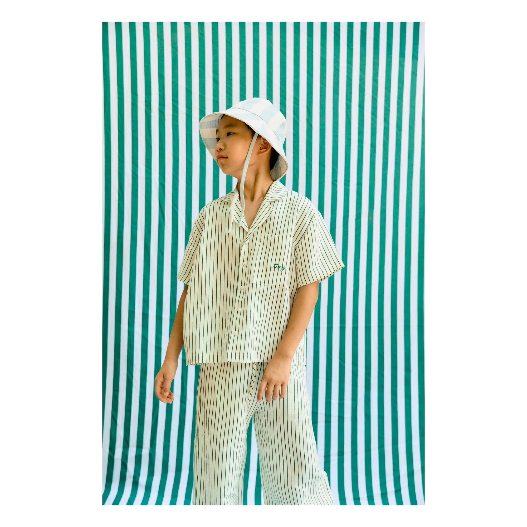 Tinycottons - Striped Linen Shirt | White