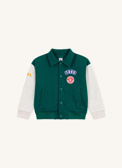 Petit Bateau - سترة بلوك ألوان تيدي | أخضر