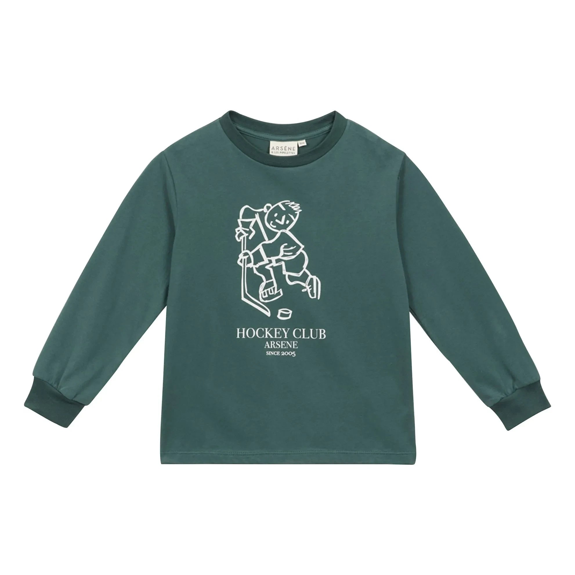 Arsène et Les Pipelettes – Gerd T-Shirt aus Bio-Baumwolle | Waldgrün