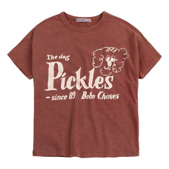 Bobo Choses - The Dog Pickles Organik pamuklu T-shirt | Kahverengi
