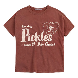 Bobo Choses - The Dog Pickles Organik pamuklu T-shirt | Kahverengi