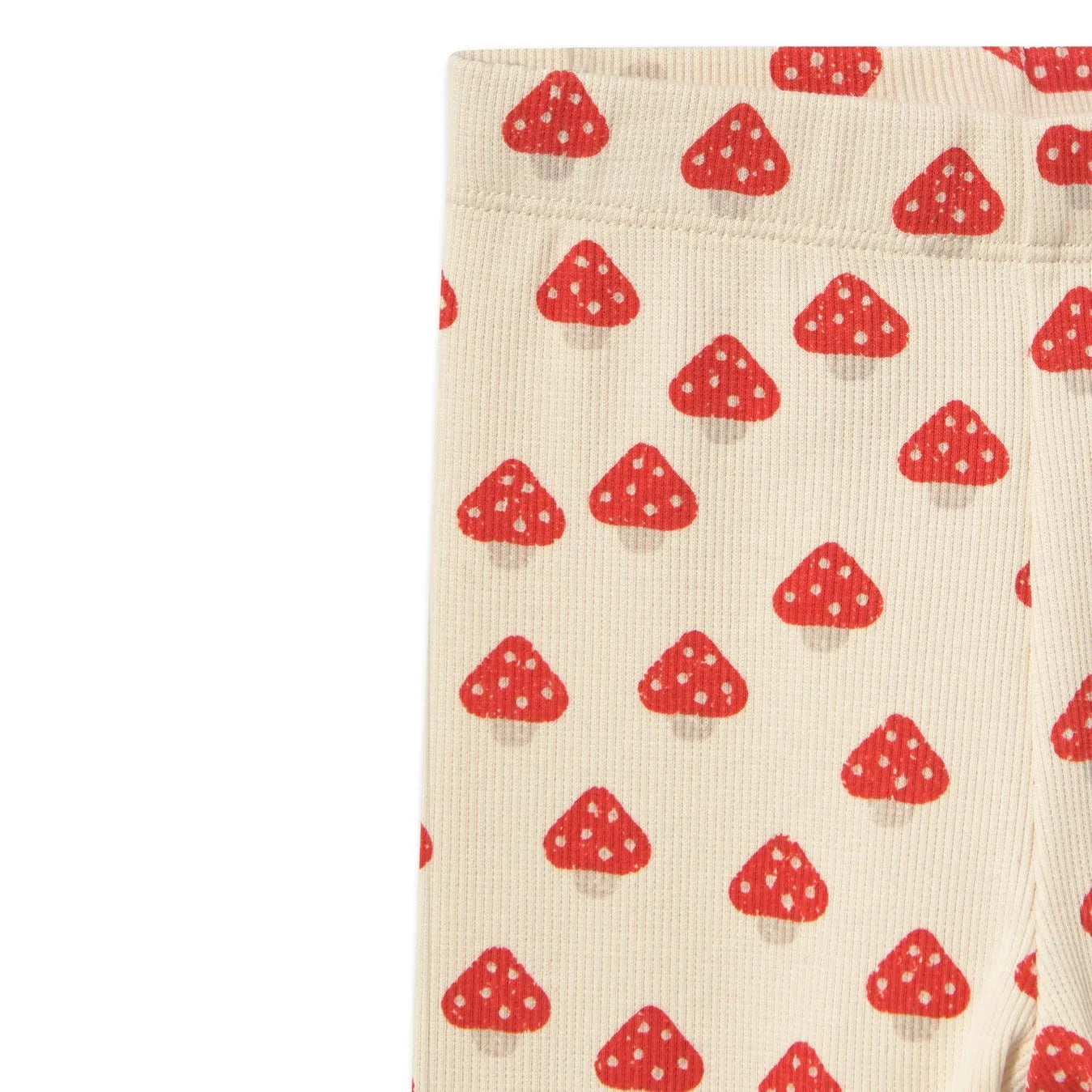 Tinycottons - Organic Cotton Ribbed Cork Leggings | Ecru