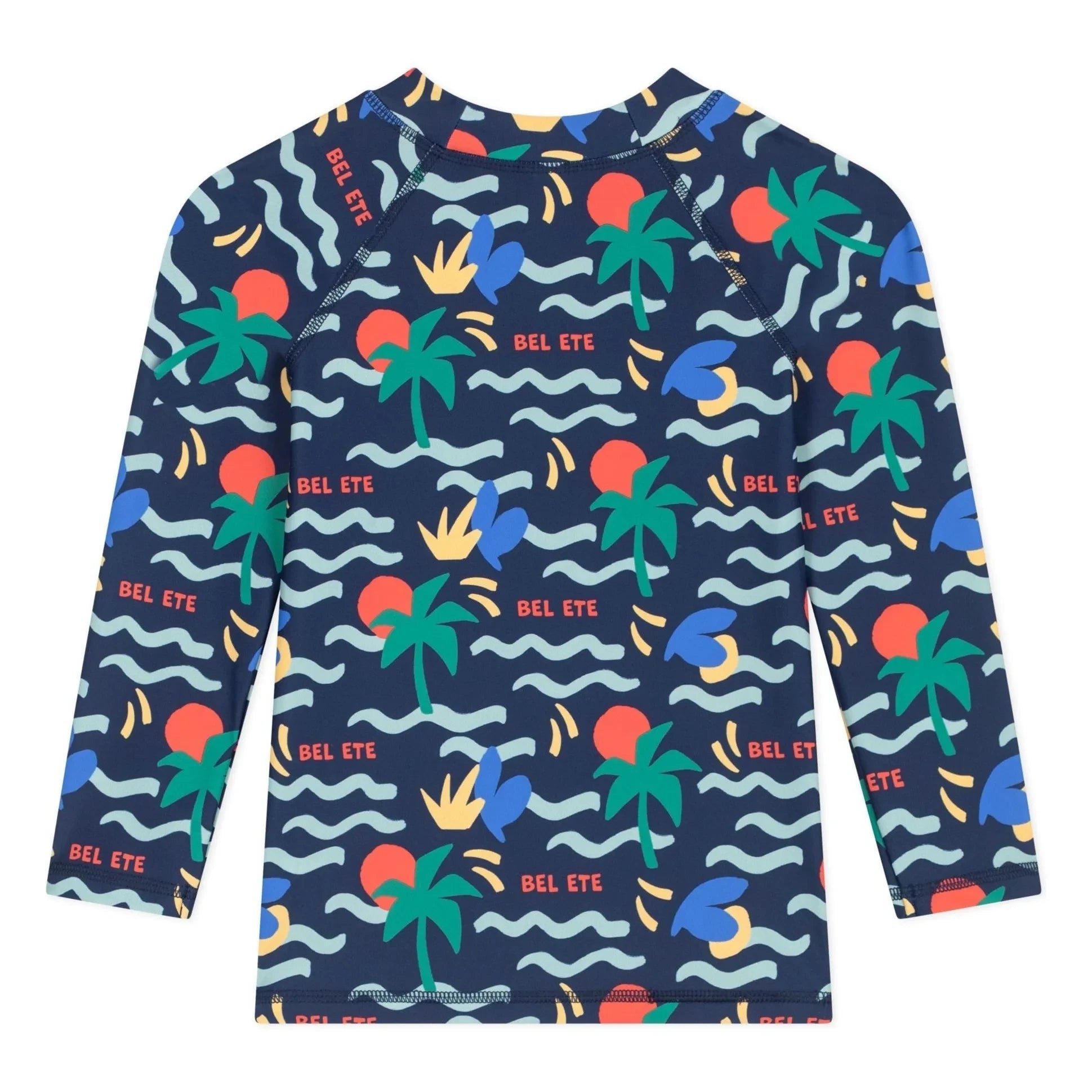 Petit Bateau - Bel Eté UV Protection Bath T-shirt | Midnight blue