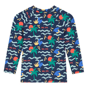 Petit Bateau - Bel Eté UV Protection Bath T-shirt | Midnight blue