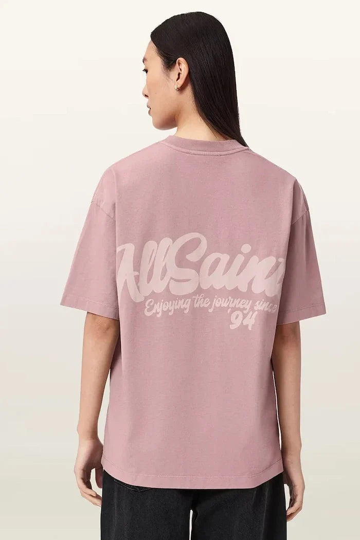 AllSaints Pamuklu Kadın Oversize Tişört ODYSSEY ETTA TEE