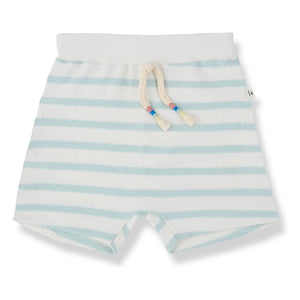 1+ in the family - Montgri Striped Shorts | Almond Green