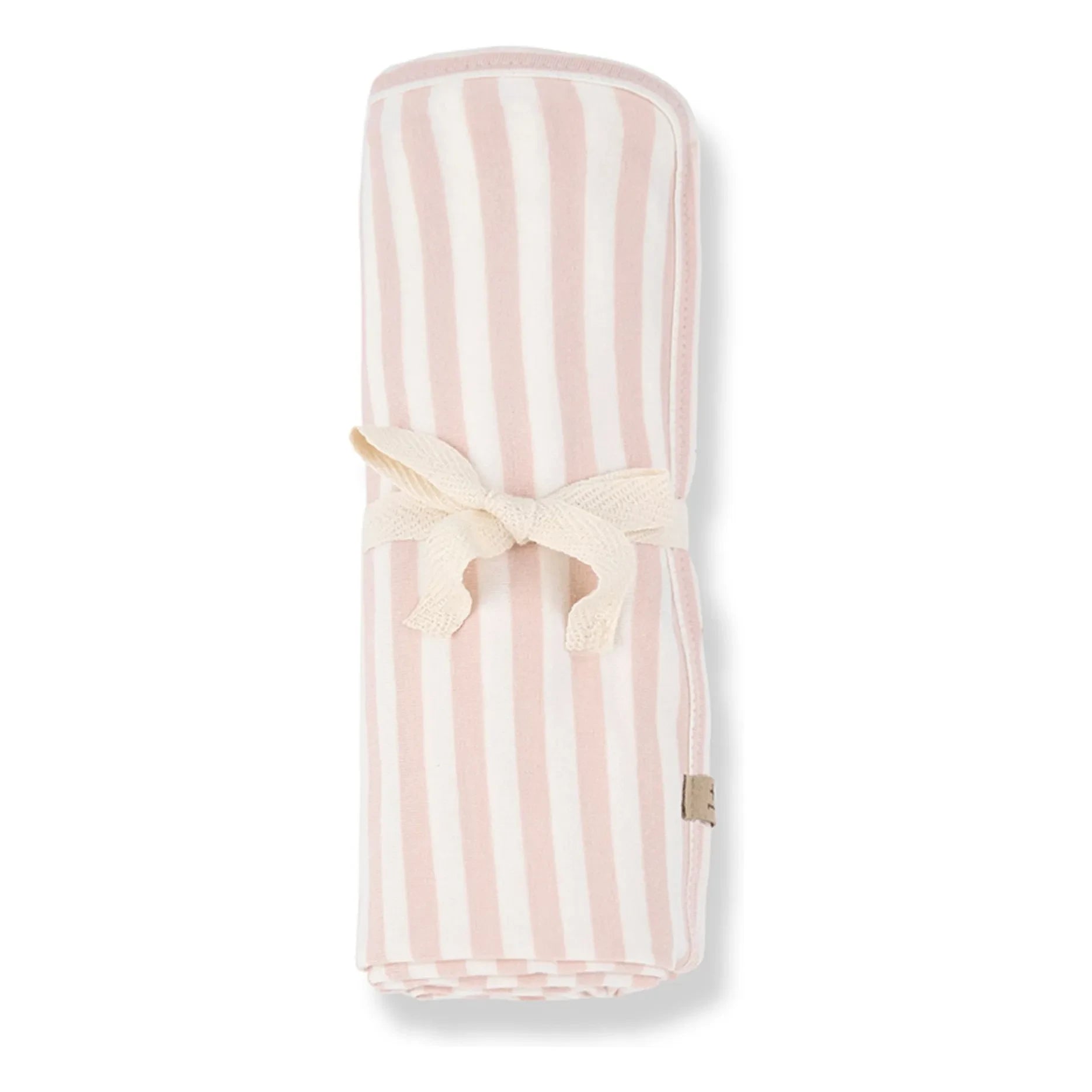1+ in the family - Gestreifte Betta-Decke | Beige Rosa