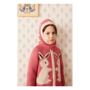 Hello Simone - Zipply Tavşanlı Hırka | Pembe