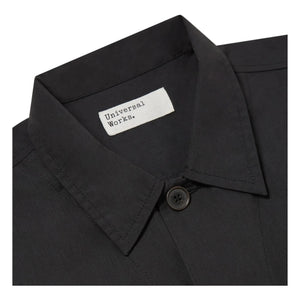 Universal Works - Geri Dönüştürülmüş Elyaf Tech Overshirt | Siyah