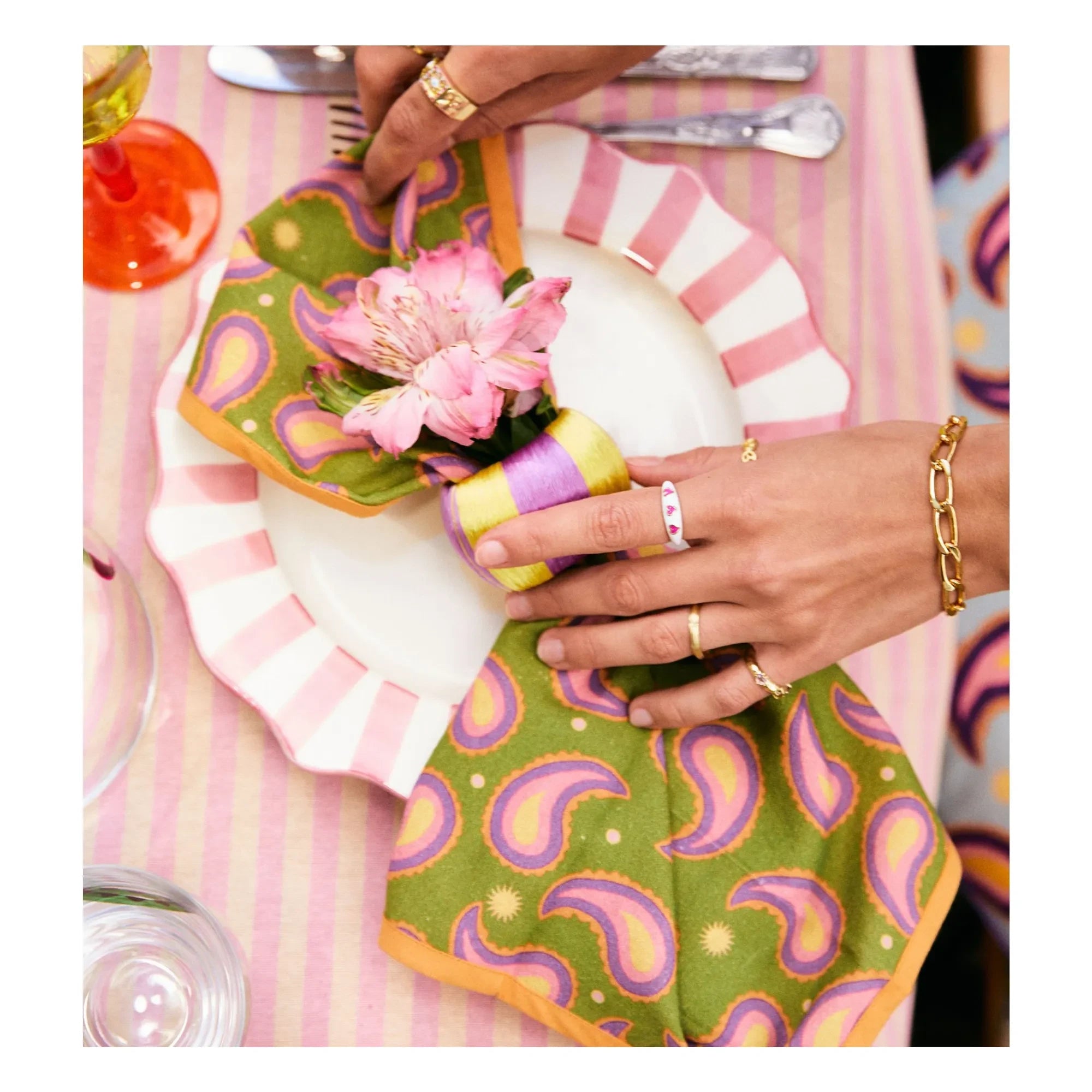 Anna + Nina - Paisley Napkins - Set of 2