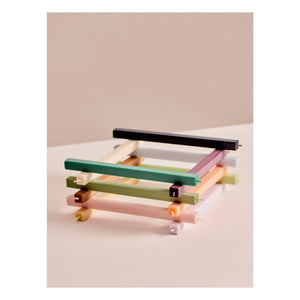Hey - Quadratische Kerzen - 4er Set | Rot