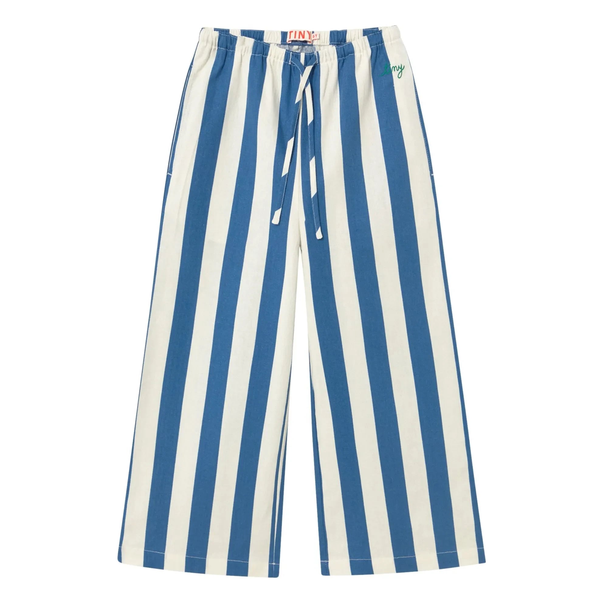 Tinycottons - Blaue Gestreifte Hose | Blau