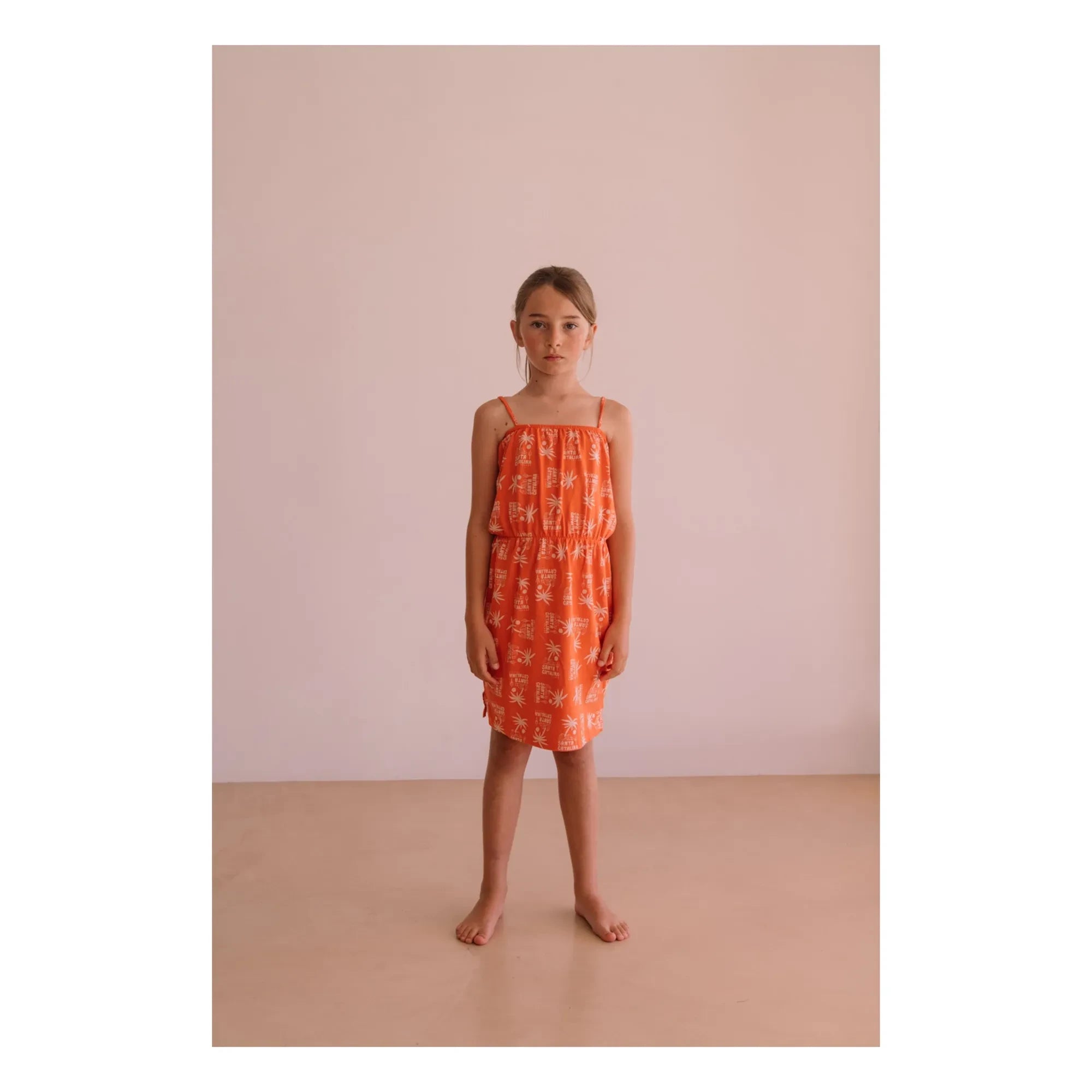 We Are Kids - Mina Palm Kleid Bio-Baumwolle | Orange