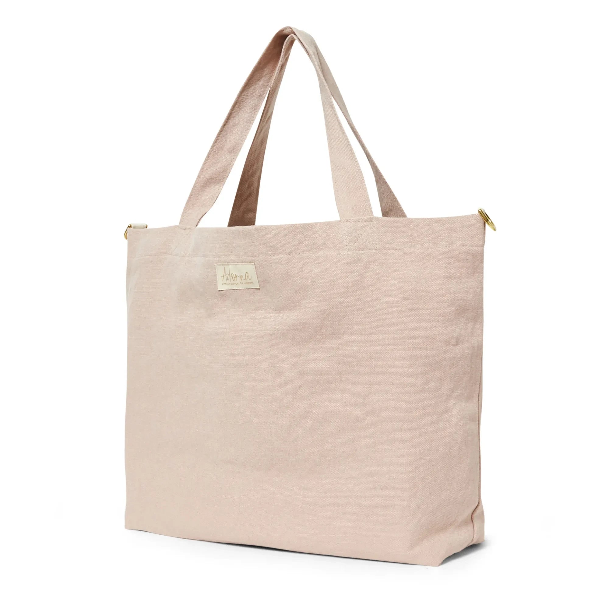 Adorna - Keten Tote Çanta | Toz pembe