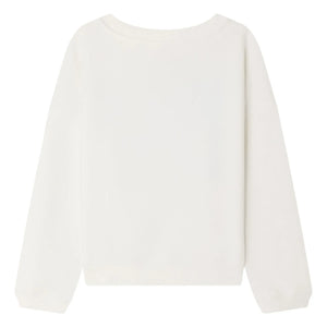 Bonpoint – Bio-Baumwoll-Sweatshirt Gena Cherry | Weiß