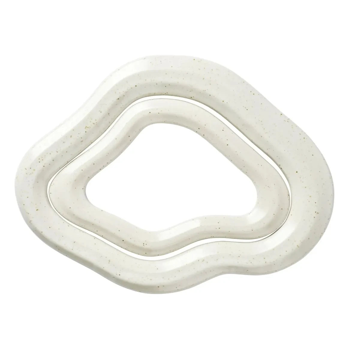 Broste Copenhagen - Nordik taş seramik nihale - 2'li Set | Beyaz