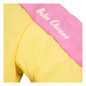 Bobo Choses - Wende-Babyjacke aus recycelter Faser mit Farbblockmuster | Gelb