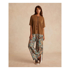 Momoni - Iora Metallic T-Shirt | Tobacco