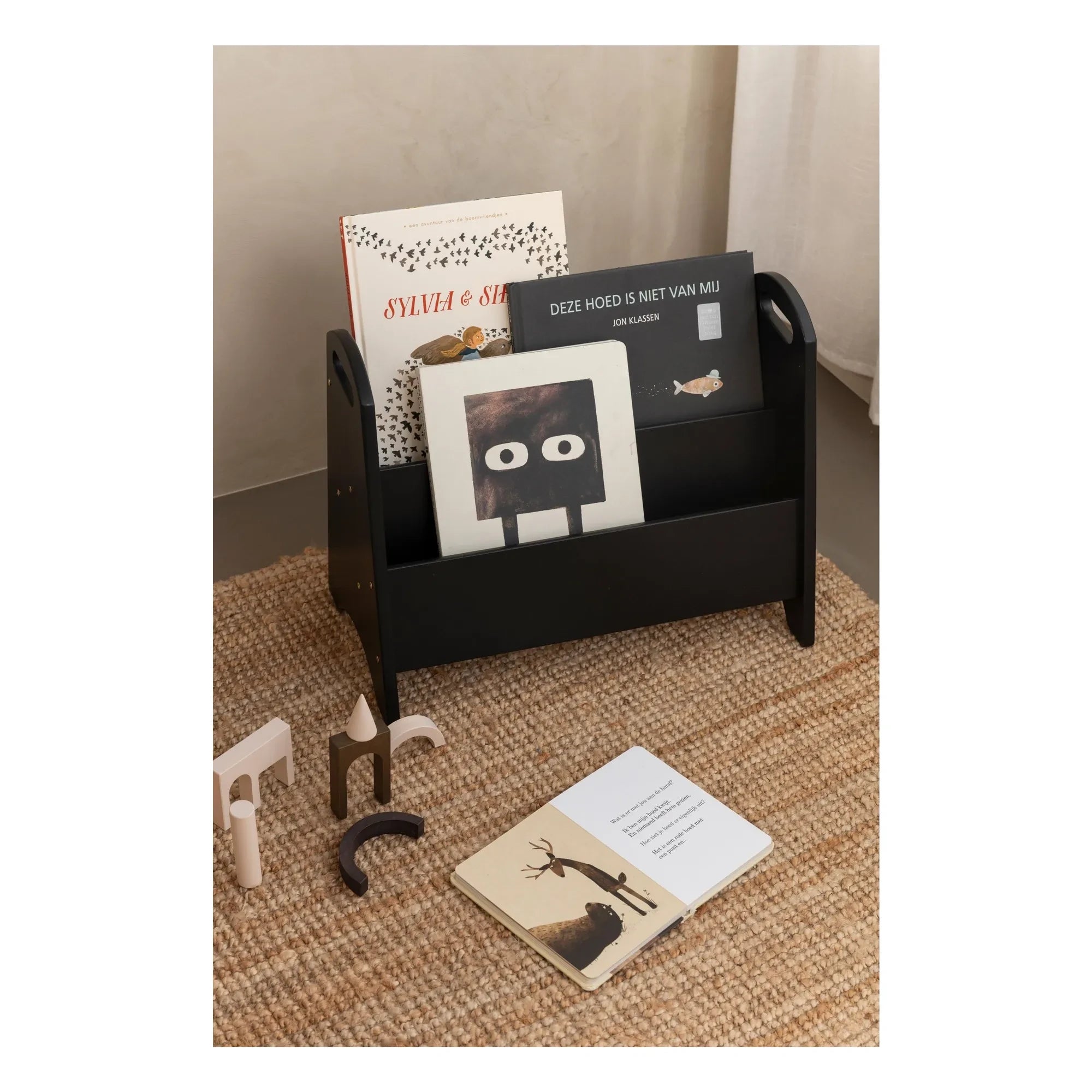Nofred - Bücherregal aus Holz | Schwarz