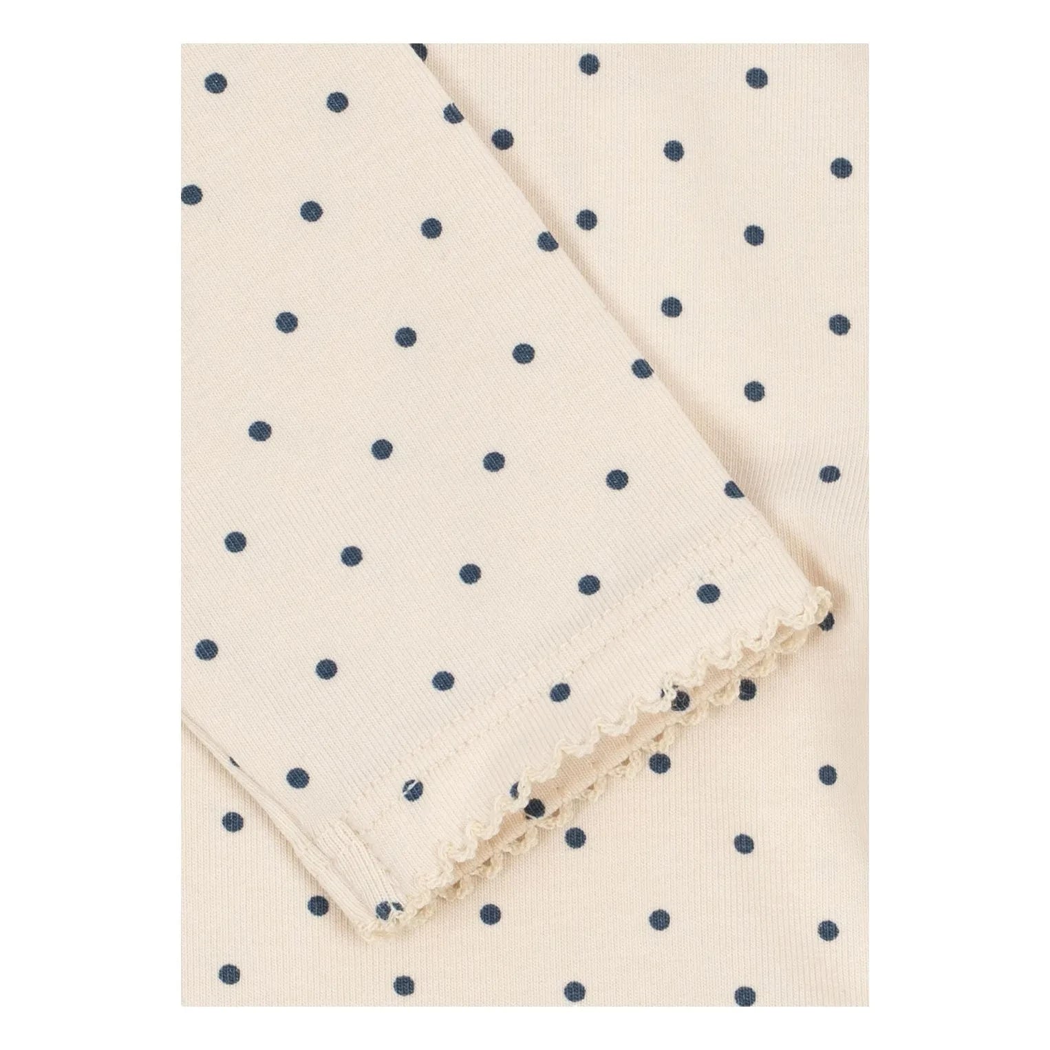 Konges Sløjd - Basic Polka Dot Organik Pamuklu Body | Ecru