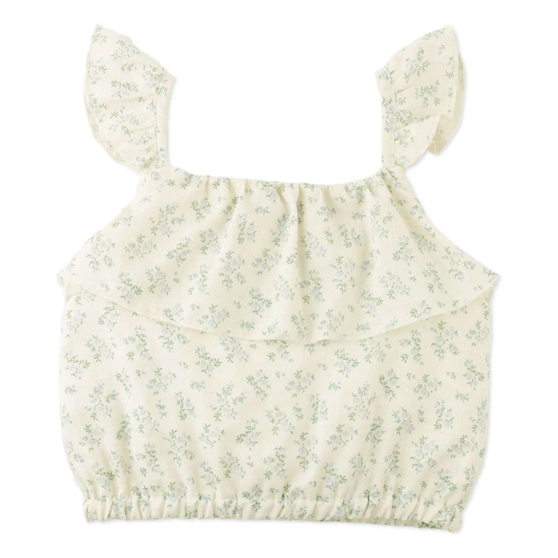 Gingersnaps - Ambessa Floral Print Top and Skirt Set | Ecru