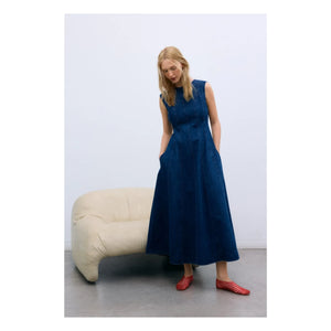 the new society - Kot Pamuk Elbise | Denim Mavi