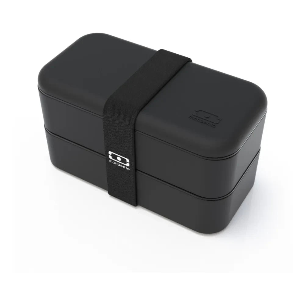Monbento - MB Original Bento, 2 Airtight Compartments | Black
