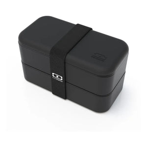 Monbento - MB Original Bento, 2 Airtight Compartments | Black