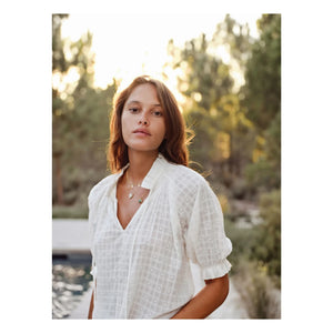 M.A.B.E. - Etta pamuk bluz | Ekru