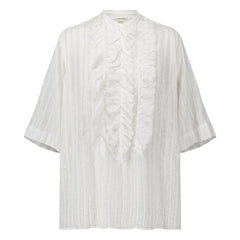 Laurence Bras – Bluse Magrita Kurze Baumwolle | Weiß