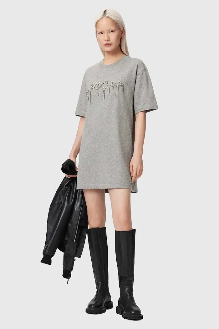 AllSaints Pamuk Elbise CHAINS