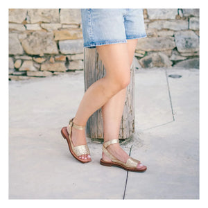 Mapache - Gloria Sandalen | Champagner