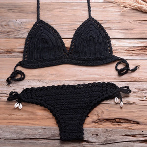 Jesminda - Örme Siyah Brezilya Bikini Takımı
