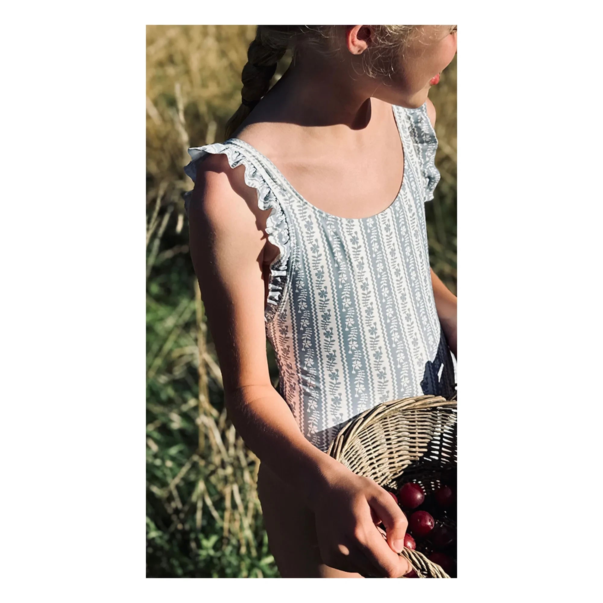 Soor Ploom - Thelma Floral Recycled Fiber Badeanzug Soor Ploom X Canopea | Ecru