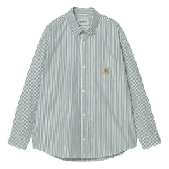 Carhartt WIP - Daldry Çizgili Gömlek | Açık Mavi