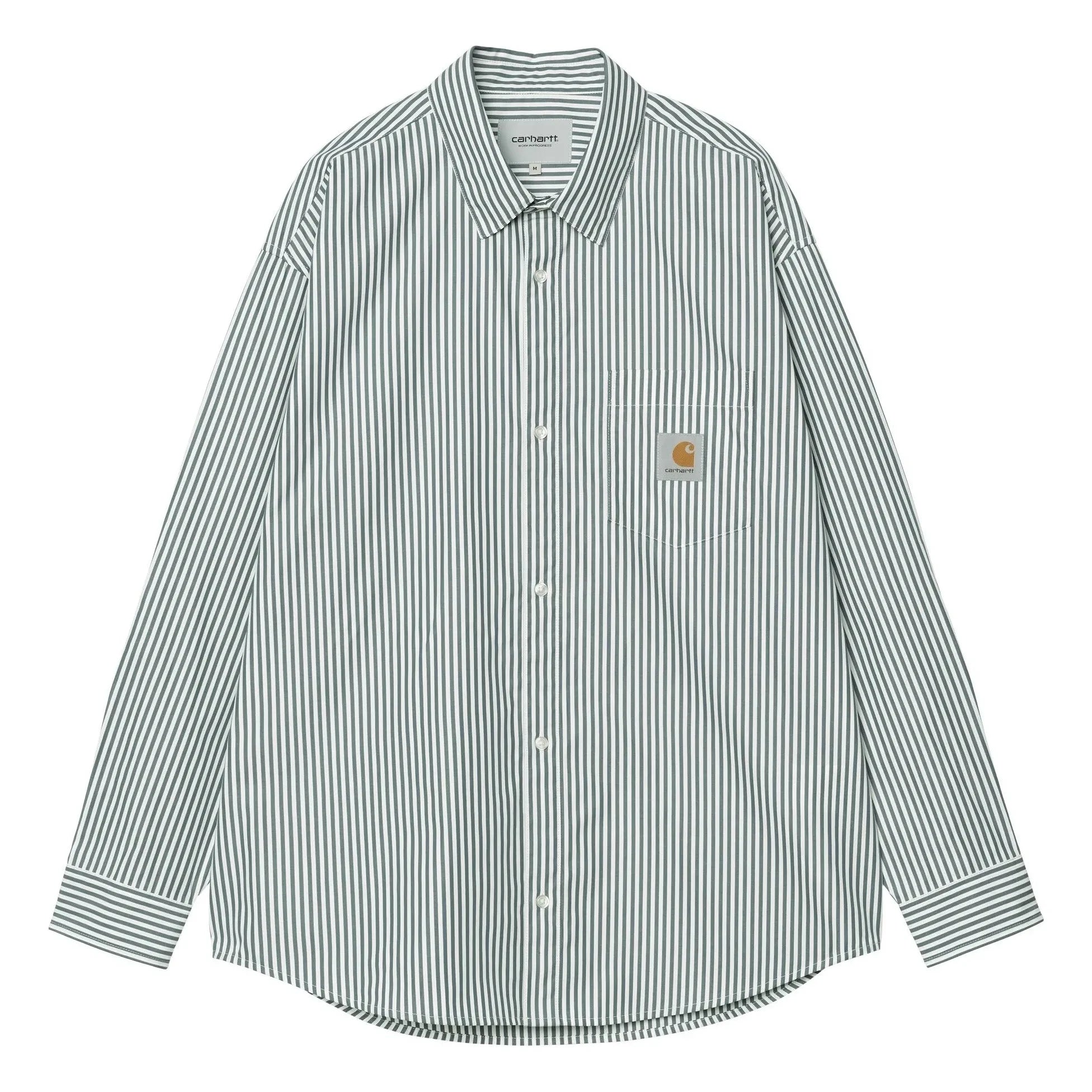 Carhartt WIP - Daldry Çizgili Gömlek | Açık Mavi