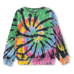 Molo - Memphis Tie and Dye organik pamuk sweatshirt | Siyah